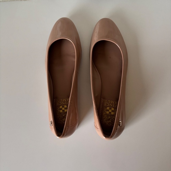 Vince Camuto Patent Ballet Flat Flats Tan Size 5 - Picture 5 of 6